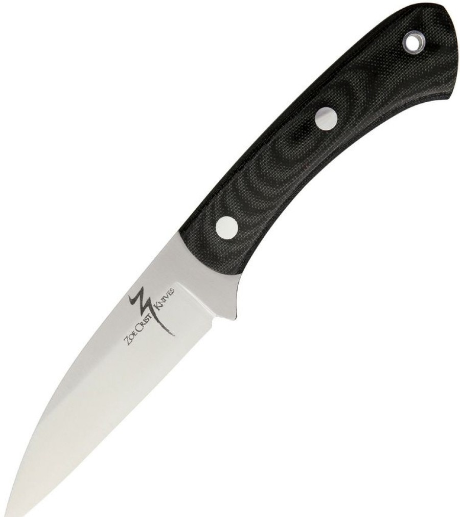 * | Closeout Sale Zkgmbc Zoe Crist Knives Goshawk Knife Black Canvas Micarta