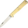 * | Quick Delivery Ott10701 Otter-Messer Mercator Lockback Pocket Knife Brass Small Carbon