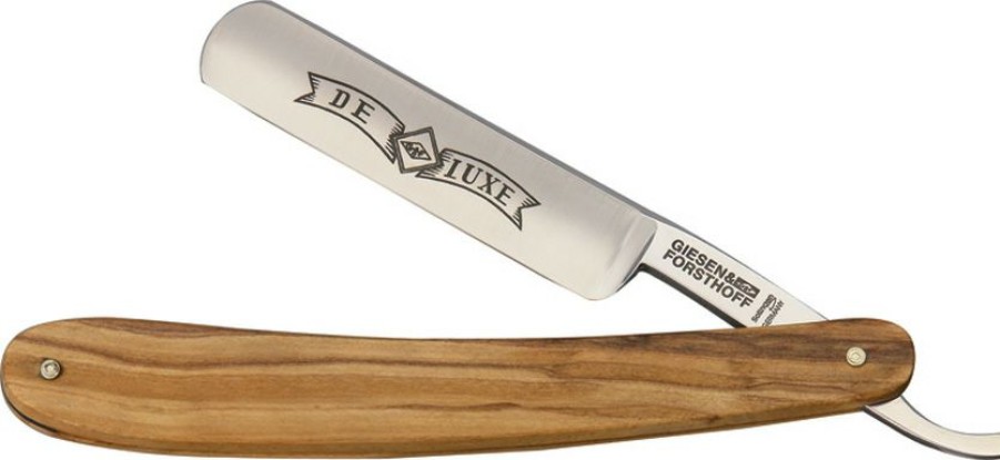 * | Latest Tim370 Timor Straight Razor Knife Olive Wood