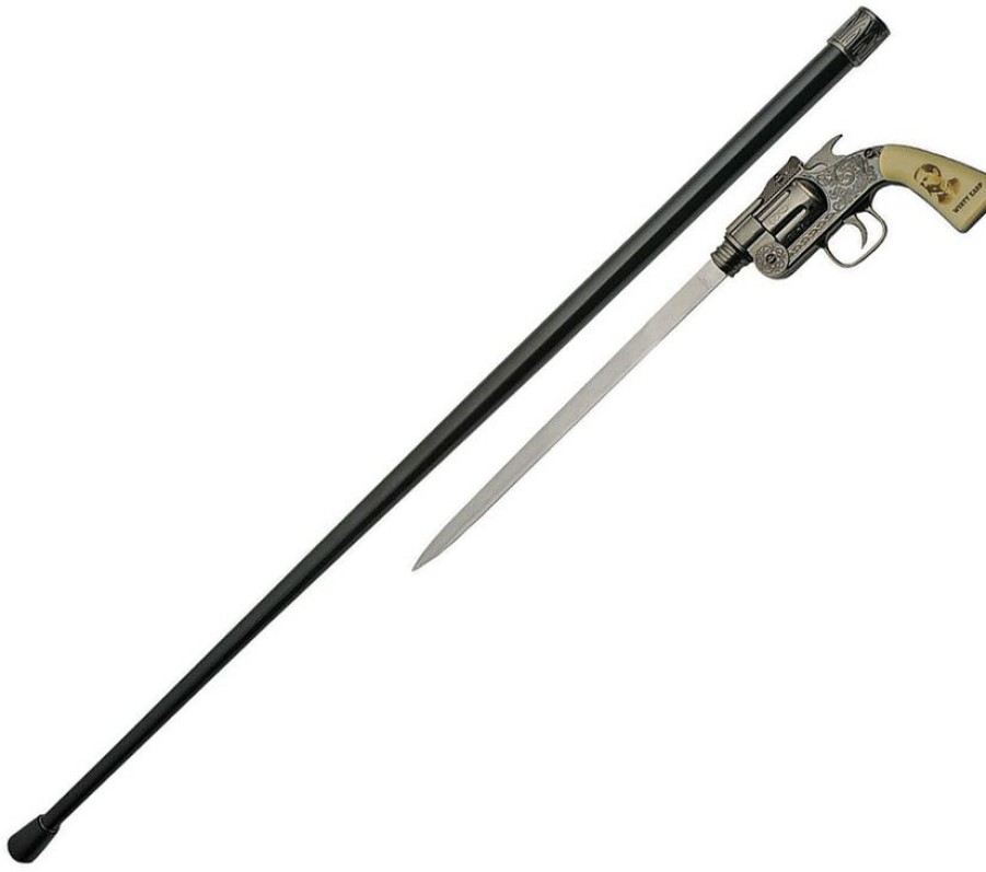 * | Cheaper Cn926934We Wyatt Earp Revolver Sword Cane