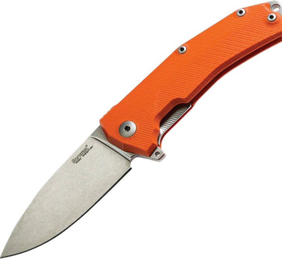 * | Online Sales Lstkuror Lion Steel Kur Linerlock Pocket Knife Orange G10