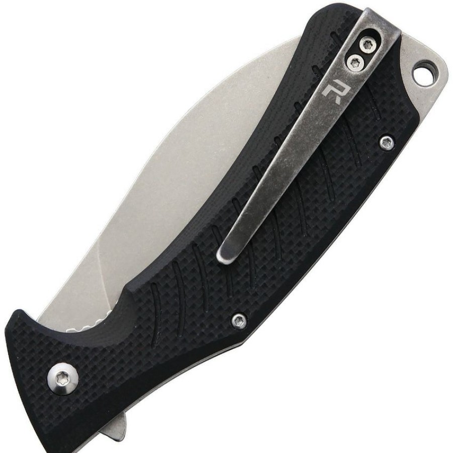 * | Online Rev008Blk Revo Ness Linerlock Pocket Knife Black