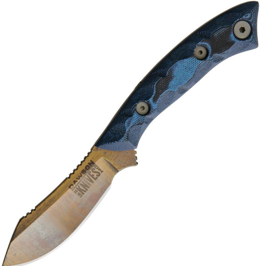 * | Typical Style Dw63714 Dawson Snakebite Fixed Blade Knife Blue