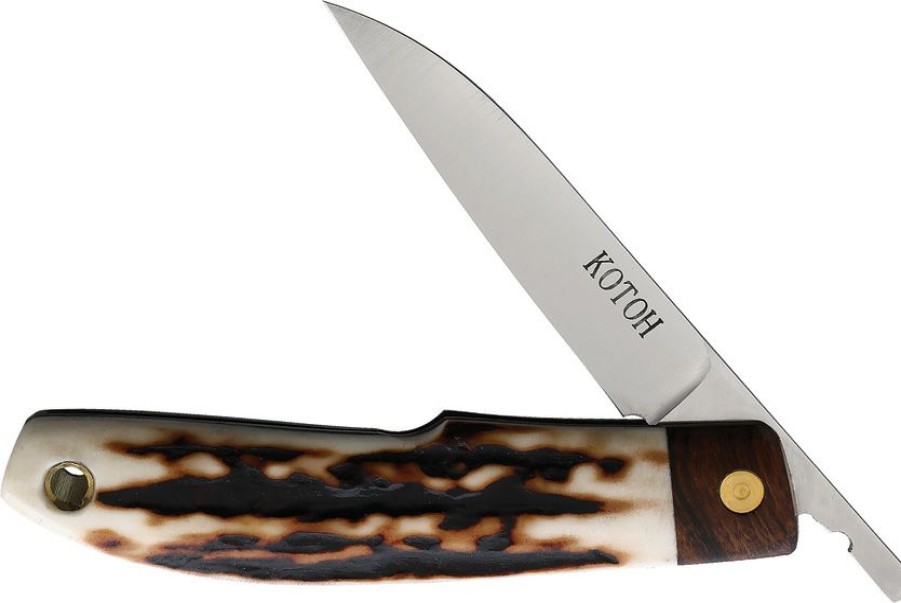 * | Online Sales Kot422521 Kotoh Folder Pocket Knife Stag D2