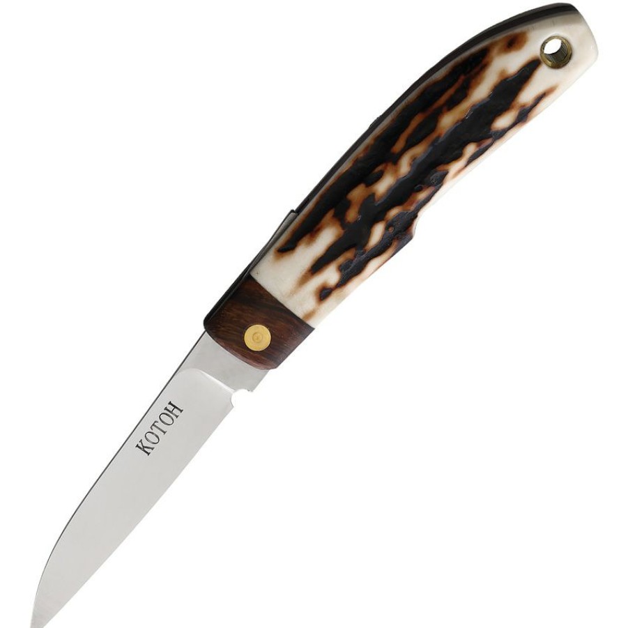 * | Online Sales Kot422521 Kotoh Folder Pocket Knife Stag D2