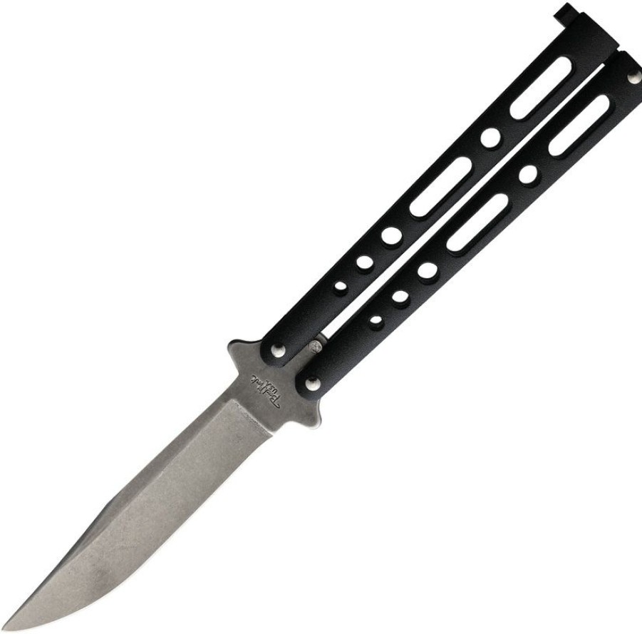 * | Typical Style Bm017 Benchmark Butterfly Pocket Knife Black Stonewash