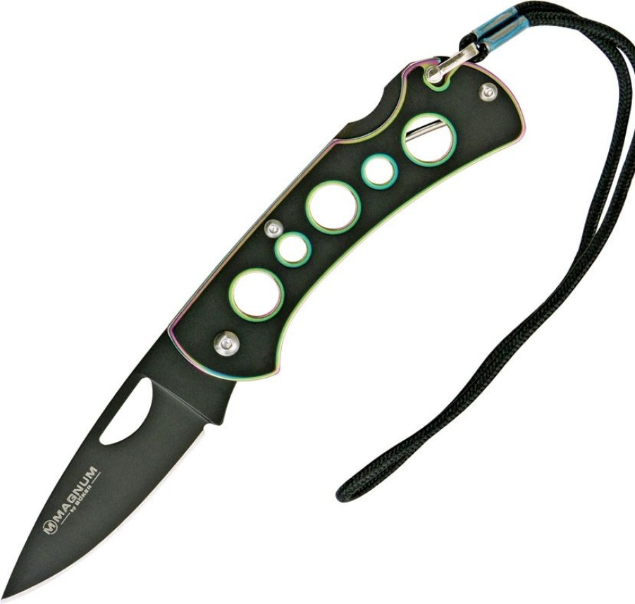 * | Tendy Style Bom01Sc014 Boker Magnum Dark Rainbow Lockback Pocket Knife