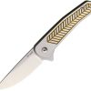 * | Cheap Als1Go Alliance Designs Scout Framelock Pocket Knife Gold