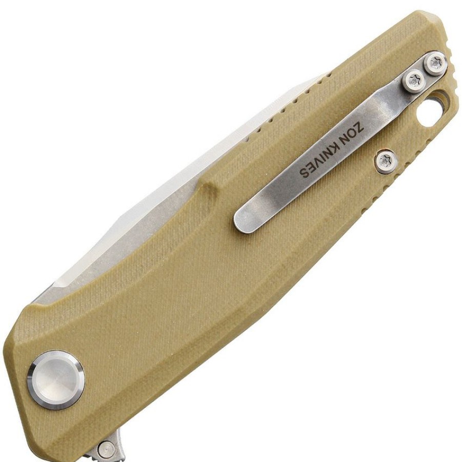 * | Cheap Stezkcc021 Stedemon Zkc C02 Desert Linerlock Pocket Knife